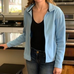 Light blue Patagonia fleece jacket